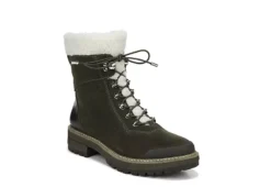 Franco Sarto Womens Rosella Combat Boot - Green