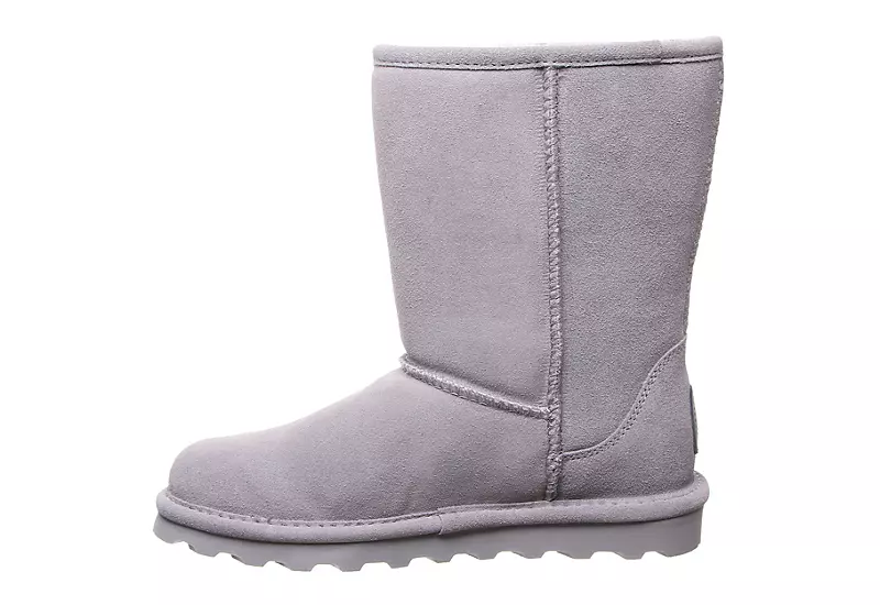 Bearpaw Womens Elle Short Fur Boot - Grey 6 Bearpaw Womens Elle Short Fur Boot - Grey - Image 4
