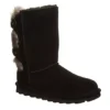 Bearpaw Womens Eloise Fur Boot - Black -Madden Girl Shop US 01 300743 00