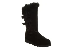 Bearpaw Womens Genevieve Fur Boot - Black