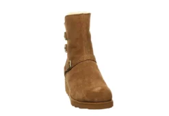 Bearpaw Womens Lucy Fur Wedge Boot - Tan -Madden Girl Shop US 01 300779 02