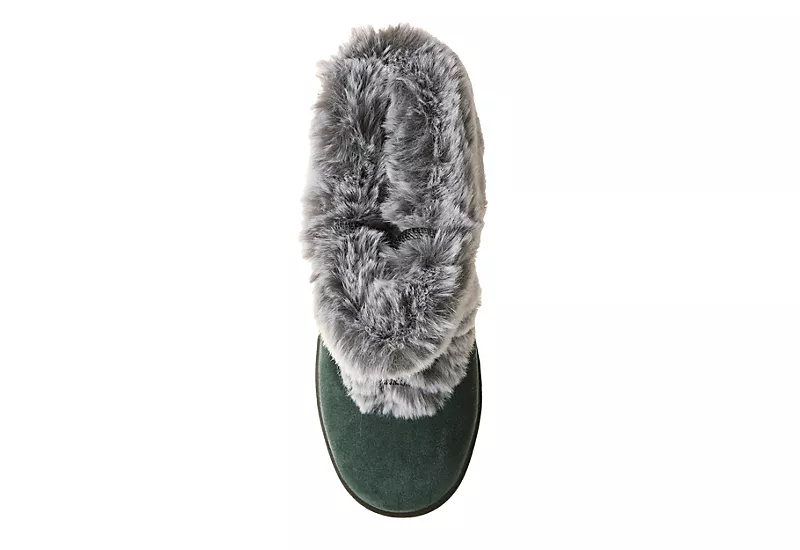 Bearpaw Womens Serenity Lace Up Fur Boot - Dark Green 8 Bearpaw Womens Serenity Lace Up Fur Boot - Dark Green - Image 6