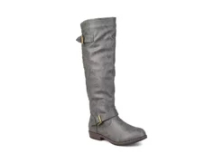 Journee Collection Womens Spokane Extra Wide Calf Tall Boot - Dark Grey