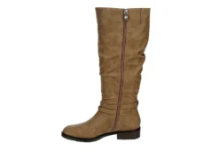 Xappeal Womens Nadeen Wide Calf Riding Boot - Taupe -Madden Girl Shop US 01 301863 03