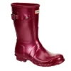 Hunter Boots Llc Womens Original Short Nebula Rain Boot - Burgundy -Madden Girl Shop US 01 302449 00