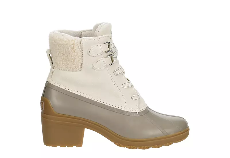 Sperry Womens Syren Gulf Heel Teddy Duck Boot - Taupe 4 Sperry Womens Syren Gulf Heel Teddy Duck Boot - Taupe - Image 2