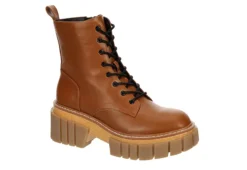 Madden Girl Shop 13 Madden Girl Womens Philly Lace Up Boot - Cognac