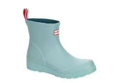 Hunter Boots Llc Womens Play Short Rain Boot - Light Blue