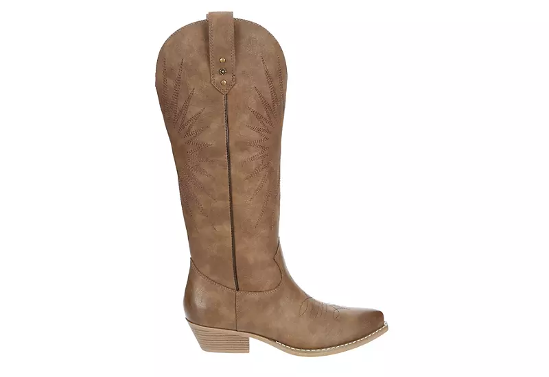 Michael By Michael Shannon Womens Taylor Western Boot - Taupe 4 Michael By Michael Shannon Womens Taylor Western Boot - Taupe - Image 2