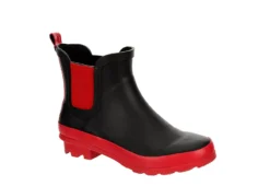 London Fog Womens Wembly Rain Boot - Black