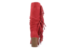 Journee Collection Womens Hartly Fringed Extra Wide Calf Dress Boot - Red 13 Journee Collection Womens Hartly Fringed Extra Wide Calf Dress Boot - Red -Madden Girl Shop US 01 303199 04