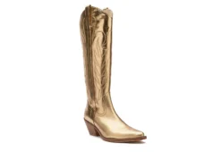 Coconuts Womens Agency Western Boot - Gold