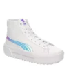 Puma Womens Kaia High Top Platform Sneaker - White 2 Puma Womens Kaia High Top Platform Sneaker - White -Madden Girl Shop US 01 400758 00