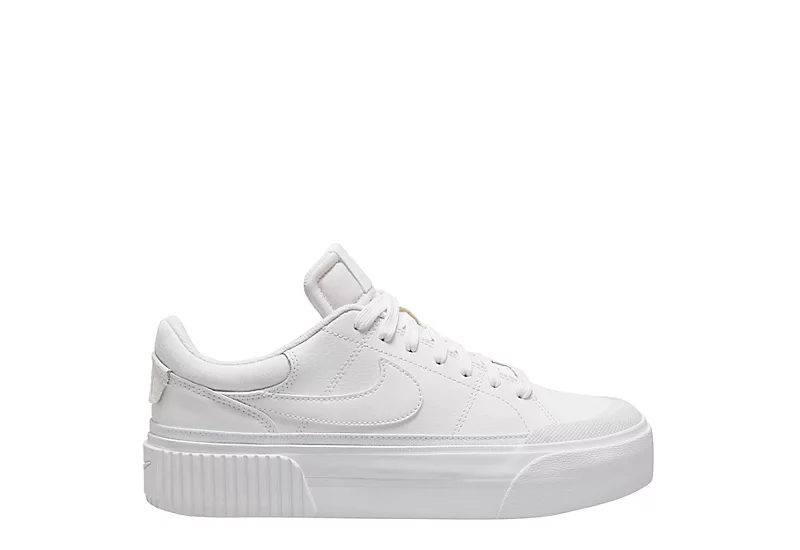 Nike Womens Court Legacy Lift Sneaker - White 3 Nike Womens Court Legacy Lift Sneaker - White